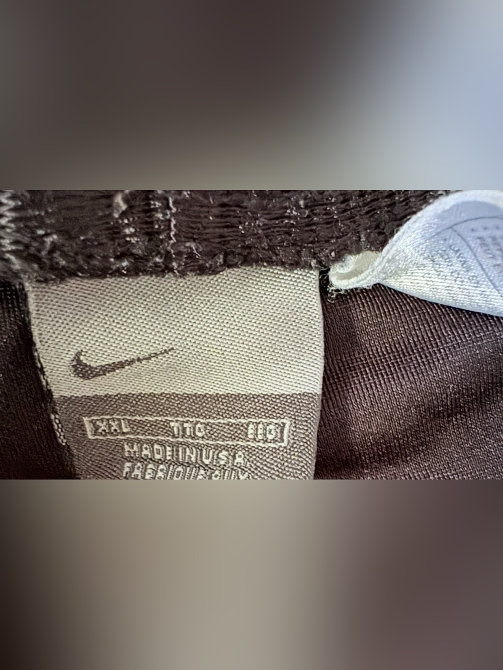 Nike Vintage Made In USA Black Mesh Athletic Basketball Shorts Mens XXL - Picture 2 of 5